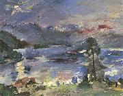 Walchensee, aufgehender Mond Lovis Corinth